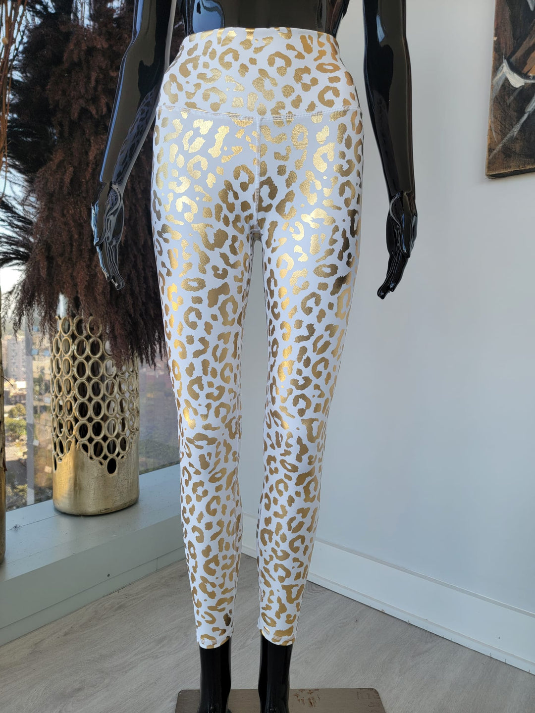 Legging léopard taille haute