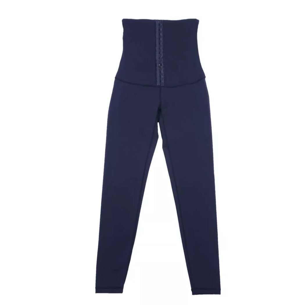 Legging corset double coupe slim (bleu)