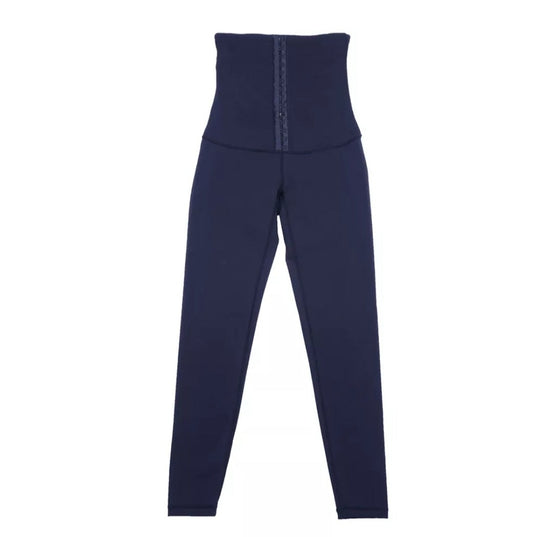 Legging corset double coupe slim (bleu)