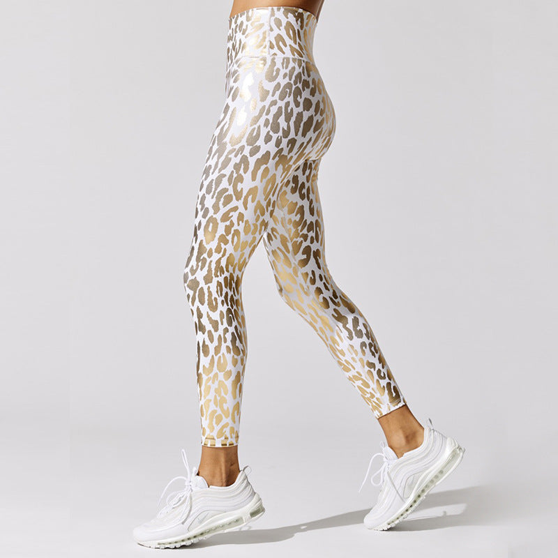 Legging léopard taille haute