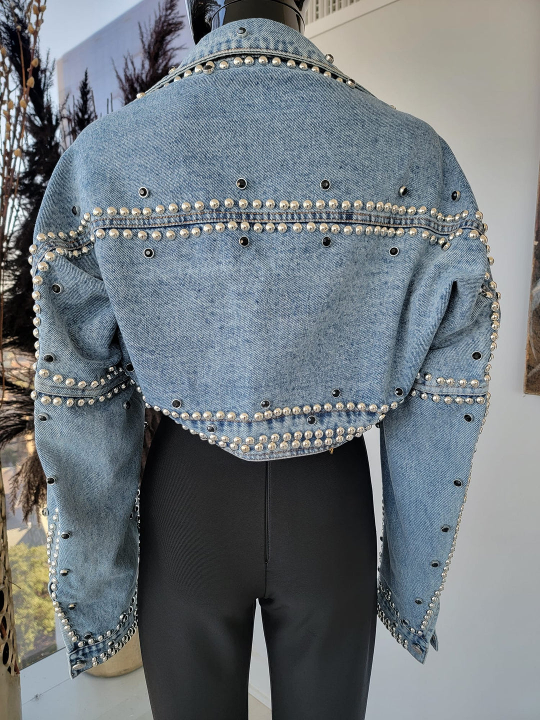 Over-sized Crop Denim Jacket