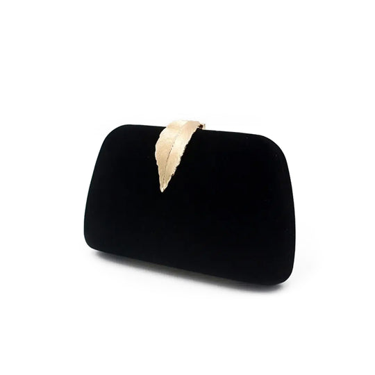 Leaf Suede Clutch (compact)