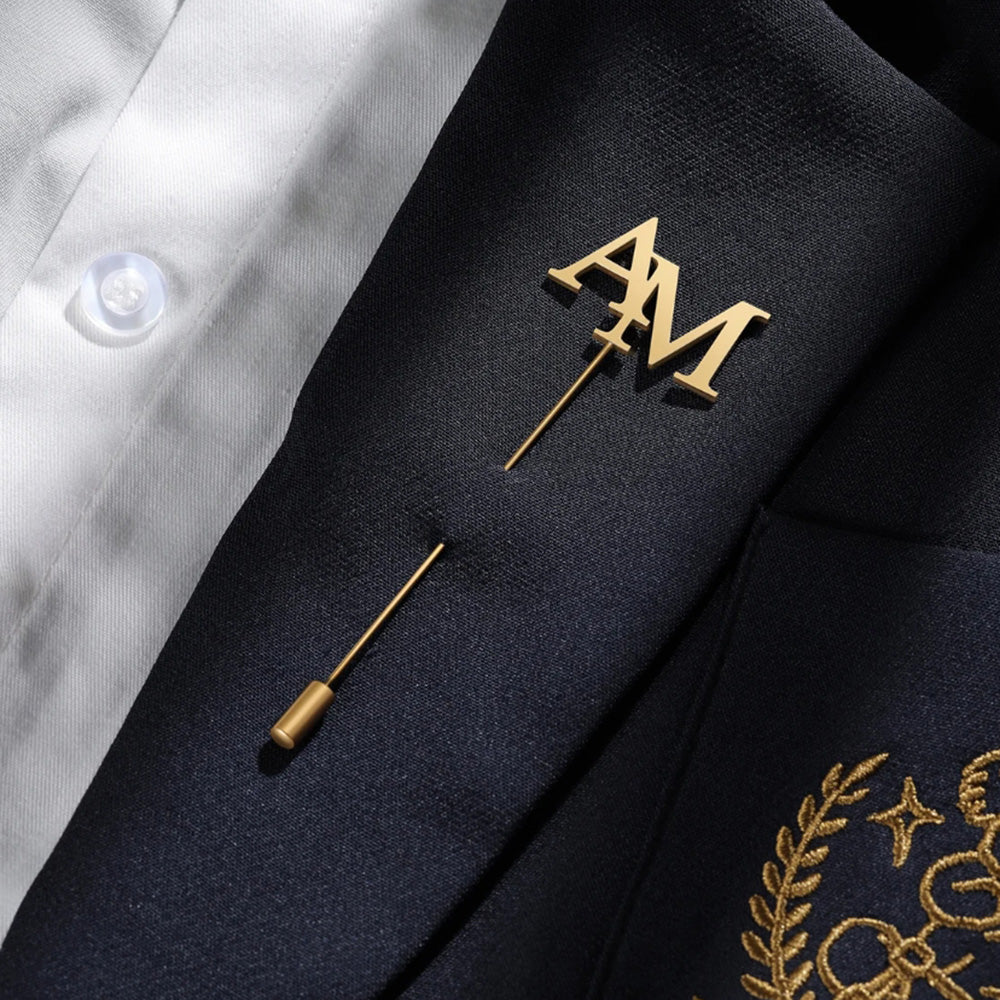 Custom Initials Lapel Pin