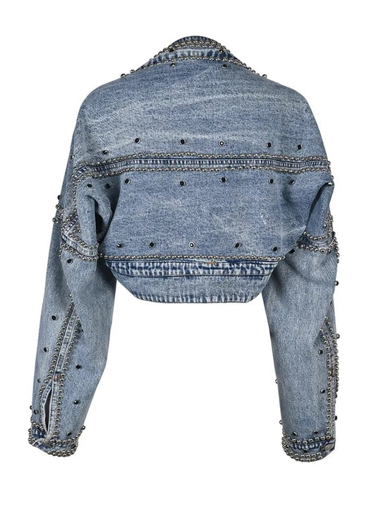 Over-sized Crop Denim Jacket