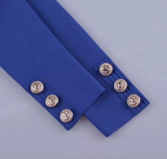 Chaqueta con cuello en V y vendaje