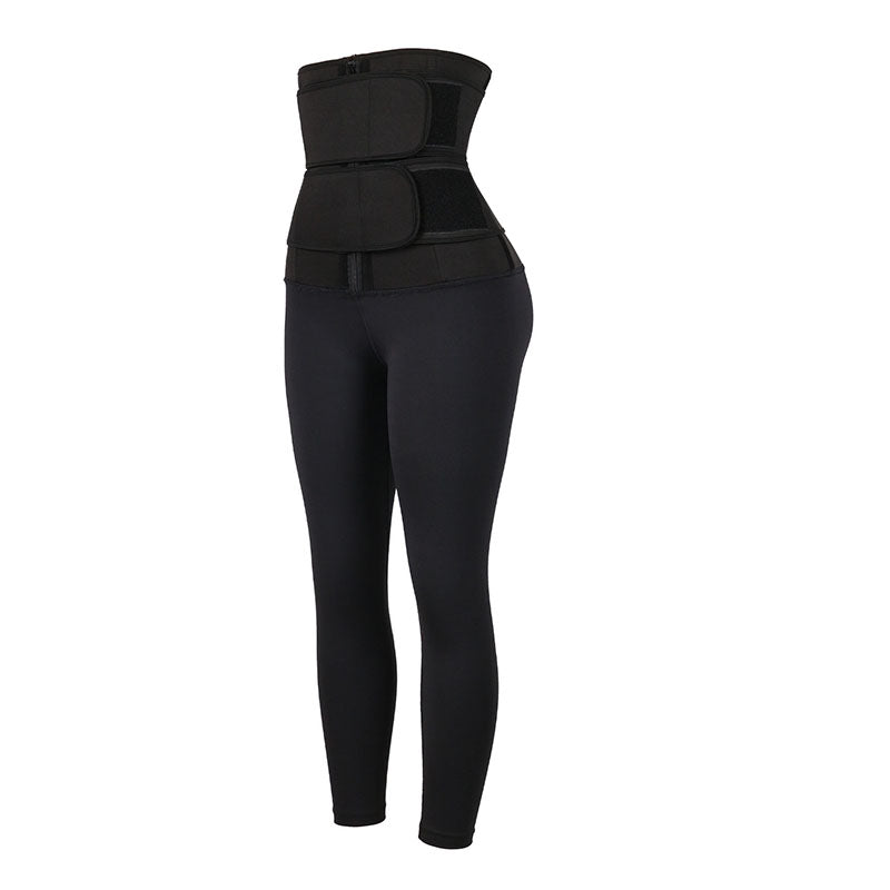 Waist Trainer Leggings - Double Belt